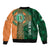 Custom Ireland Cricket Bomber Jacket 2024 Celtic Shamrock Go Champions - Wonder Print Shop