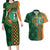 Custom Ireland Cricket Couples Matching Long Sleeve Bodycon Dress and Hawaiian Shirt 2024 Celtic Shamrock Go Champions - Wonder Print Shop