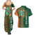 Custom Ireland Cricket Couples Matching Summer Maxi Dress and Hawaiian Shirt 2024 Celtic Shamrock Go Champions - Wonder Print Shop