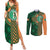 Custom Ireland Cricket Couples Matching Summer Maxi Dress and Long Sleeve Button Shirt 2024 Celtic Shamrock Go Champions - Wonder Print Shop