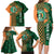 Custom Ireland Cricket Family Matching Long Sleeve Bodycon Dress and Hawaiian Shirt 2024 Celtic Shamrock Go Champions - Wonder Print Shop