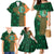 Custom Ireland Cricket Family Matching Mermaid Dress and Hawaiian Shirt 2024 Celtic Shamrock Go Champions - Wonder Print Shop