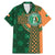 Custom Ireland Cricket Family Matching Mermaid Dress and Hawaiian Shirt 2024 Celtic Shamrock Go Champions - Wonder Print Shop