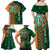 Custom Ireland Cricket Family Matching Off Shoulder Maxi Dress and Hawaiian Shirt 2024 Celtic Shamrock Go Champions - Wonder Print Shop