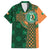 Custom Ireland Cricket Family Matching Puletasi and Hawaiian Shirt 2024 Celtic Shamrock Go Champions - Wonder Print Shop