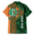 Custom Ireland Cricket Family Matching Puletasi and Hawaiian Shirt 2024 Celtic Shamrock Go Champions - Wonder Print Shop