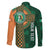 Custom Ireland Cricket Family Matching Puletasi and Hawaiian Shirt 2024 Celtic Shamrock Go Champions - Wonder Print Shop