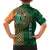 Custom Ireland Cricket Family Matching Short Sleeve Bodycon Dress and Hawaiian Shirt 2024 Celtic Shamrock Go Champions - Wonder Print Shop