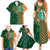 Custom Ireland Cricket Family Matching Summer Maxi Dress and Hawaiian Shirt 2024 Celtic Shamrock Go Champions - Wonder Print Shop