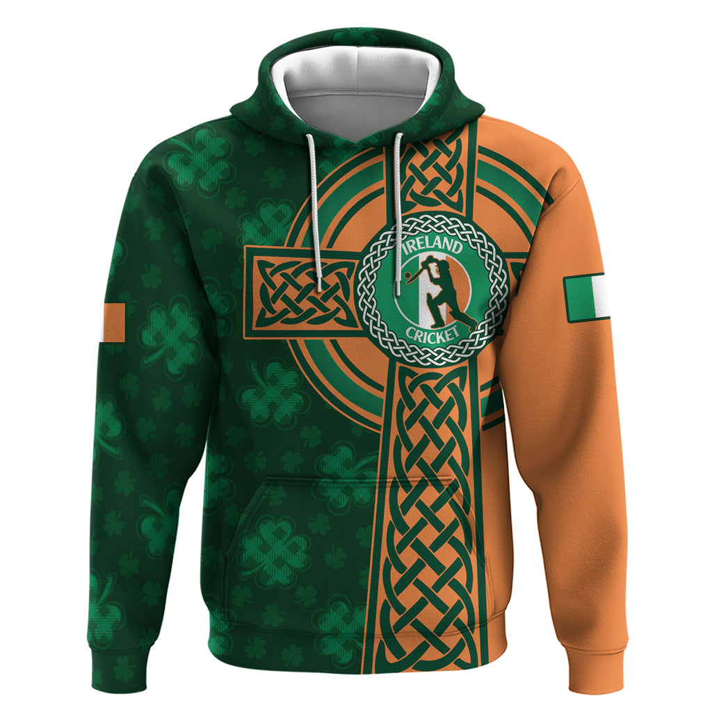 Custom Ireland Cricket Hoodie 2024 Celtic Shamrock Go Champions - Wonder Print Shop