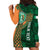 Custom Ireland Cricket Hoodie Dress 2024 Celtic Shamrock Go Champions - Wonder Print Shop