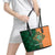 Custom Ireland Cricket Leather Tote Bag 2024 Celtic Shamrock Go Champions - Wonder Print Shop