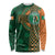 Custom Ireland Cricket Long Sleeve Shirt 2024 Celtic Shamrock Go Champions - Wonder Print Shop