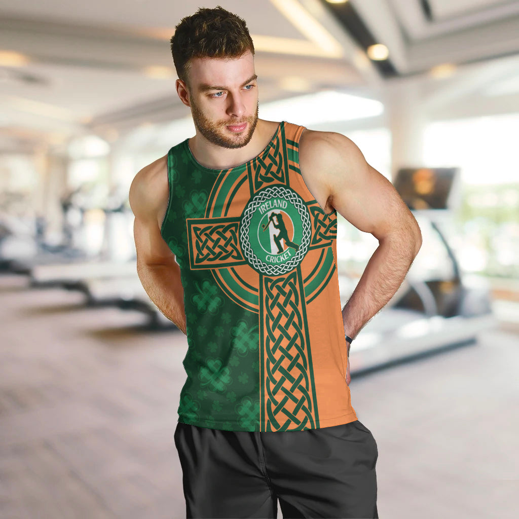 Custom Ireland Cricket Men Tank Top 2024 Celtic Shamrock Go Champions - Wonder Print Shop