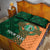 Custom Ireland Cricket Quilt Bed Set 2024 Celtic Shamrock Go Champions