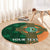 Custom Ireland Cricket Round Carpet 2024 Celtic Shamrock Go Champions