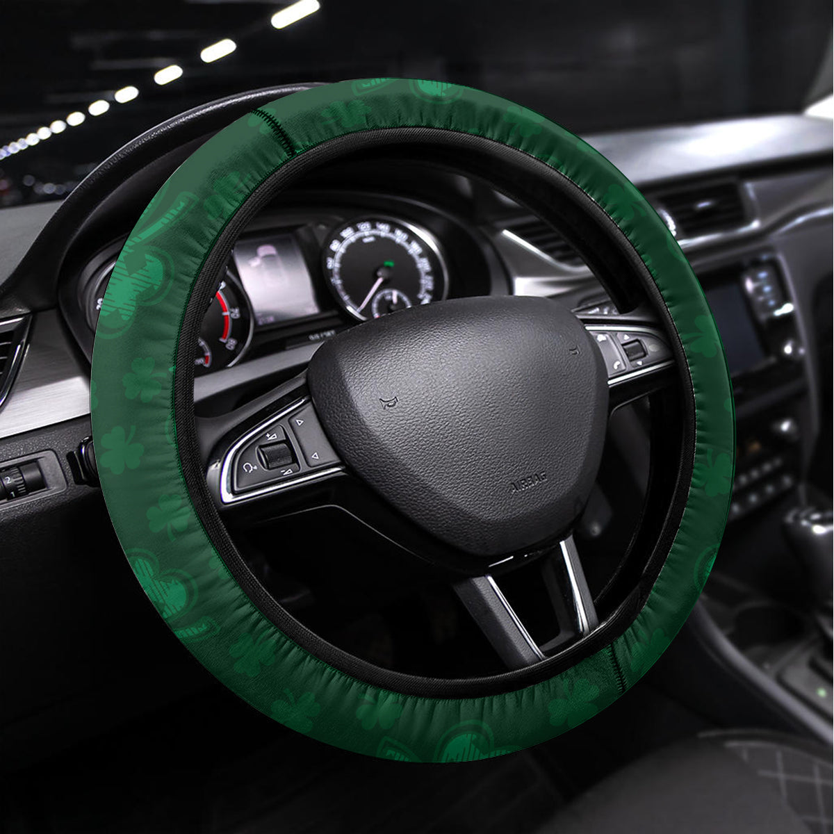 Ireland Cricket Steering Wheel Cover 2024 Celtic Shamrock Go Champions