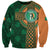 Custom Ireland Cricket Sweatshirt 2024 Celtic Shamrock Go Champions