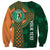 Custom Ireland Cricket Sweatshirt 2024 Celtic Shamrock Go Champions