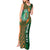 Custom Ireland Cricket Tank Maxi Dress 2024 Celtic Shamrock Go Champions