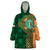 Custom Ireland Cricket Wearable Blanket Hoodie 2024 Celtic Shamrock Go Champions