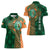 Custom Ireland Cricket Women Polo Shirt 2024 Celtic Shamrock Go Champions