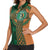 Custom Ireland Cricket Women Sleeveless Polo Shirt 2024 Celtic Shamrock Go Champions