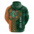 Custom Ireland Cricket Zip Hoodie 2024 Celtic Shamrock Go Champions