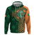 Custom Ireland Cricket Zip Hoodie 2024 Celtic Shamrock Go Champions