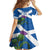 Custom Scotland Cricket Kid Short Sleeve Dress 2024 Scottish Thistle Flag Style - Wonder Print Shop