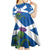 Custom Scotland Cricket Kid Short Sleeve Dress 2024 Scottish Thistle Flag Style - Wonder Print Shop