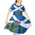 Custom Scotland Cricket Kid Short Sleeve Dress 2024 Scottish Thistle Flag Style - Wonder Print Shop