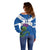 Custom Scotland Cricket Off Shoulder Sweater 2024 Scottish Thistle Flag Style - Wonder Print Shop