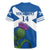 Custom Scotland Cricket Rugby Jersey 2024 Scottish Thistle Flag Style