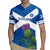 Custom Scotland Cricket Rugby Jersey 2024 Scottish Thistle Flag Style