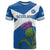 Custom Scotland Cricket T Shirt 2024 Scottish Thistle Flag Style