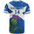 Custom Scotland Cricket T Shirt 2024 Scottish Thistle Flag Style