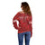 Custom Canada Cricket Off Shoulder Sweater 2024 Maple Leaf Go Champions - Wonder Print Shop