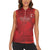 Custom Canada Cricket Women Sleeveless Polo Shirt 2024 Maple Leaf Go Champions