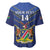 Custom Namibia Cricket Baseball Jersey 2024 Go Eagles African Pattern - Wonder Print Shop