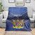 Custom Namibia Cricket Blanket 2024 Go Eagles African Pattern