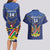 Custom Namibia Cricket Couples Matching Long Sleeve Bodycon Dress and Hawaiian Shirt 2024 Go Eagles African Pattern - Wonder Print Shop