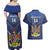 Custom Namibia Cricket Couples Matching Off Shoulder Maxi Dress and Hawaiian Shirt 2024 Go Eagles African Pattern - Wonder Print Shop