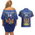 Custom Namibia Cricket Couples Matching Off Shoulder Short Dress and Hawaiian Shirt 2024 Go Eagles African Pattern - Wonder Print Shop