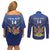 Custom Namibia Cricket Couples Matching Off Shoulder Short Dress and Long Sleeve Button Shirt 2024 Go Eagles African Pattern - Wonder Print Shop