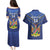 Custom Namibia Cricket Couples Matching Puletasi and Hawaiian Shirt 2024 Go Eagles African Pattern - Wonder Print Shop