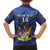 Custom Namibia Cricket Family Matching Long Sleeve Bodycon Dress and Hawaiian Shirt 2024 Go Eagles African Pattern - Wonder Print Shop