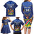 Custom Namibia Cricket Family Matching Long Sleeve Bodycon Dress and Hawaiian Shirt 2024 Go Eagles African Pattern - Wonder Print Shop