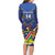 Custom Namibia Cricket Family Matching Long Sleeve Bodycon Dress and Hawaiian Shirt 2024 Go Eagles African Pattern - Wonder Print Shop