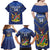 Custom Namibia Cricket Family Matching Off Shoulder Maxi Dress and Hawaiian Shirt 2024 Go Eagles African Pattern - Wonder Print Shop